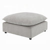 37" Modular Ottoman | Feather Down & Cotton Fill Seat | Beige Boucle