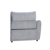 Falo Modular Power Motion Left Recliner Chair | Foam Light Gray Chenille