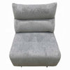 Falo Modular Power Motion Recliner Armless Chair | Light Gray Chenille