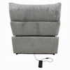 Falo Modular Power Motion Recliner Armless Chair | Light Gray Chenille