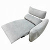 Falo Modular Power Motion Right Recliner Chair | Foam Light Gray Chenille