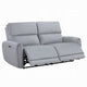 Jero Power Motion Recliner Sofa | 2 Seater | USB Port | Gray Faux Leather