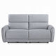 Jero Power Motion Recliner Sofa | 2 Seater | USB Port | Gray Faux Leather