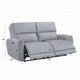 Jero Power Motion Recliner Sofa | 2 Seater | USB Port | Gray Faux Leather