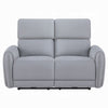 Jero Power Motion Recliner Loveseat | USB Port | Light Gray Faux Leather