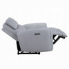 Jero Power Motion Recliner Loveseat | USB Port | Light Gray Faux Leather