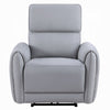Jero Power Motion Recliner Armchair with USB Port | Light Gray Faux Leather