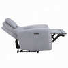 Jero Power Motion Recliner Armchair with USB Port | Light Gray Faux Leather
