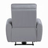 Jero Power Motion Recliner Armchair with USB Port | Light Gray Faux Leather
