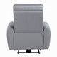 Jero Power Motion Recliner Armchair with USB Port | Light Gray Faux Leather