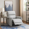 Jero Power Motion Recliner Armchair with USB Port | Light Gray Faux Leather