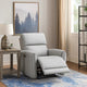 Jero Power Motion Recliner Armchair with USB Port | Light Gray Faux Leather
