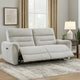 Tres Power Motion Recliner Sofa with USB Port | 2 Seater | Gray Chenille