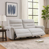 Tres Power Motion Recliner Sofa with USB Port | 2 Seater | Gray Chenille