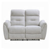 Tres Power Motion Recliner Loveseat with USB Port | Foam Fill Gray Chenille