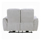 Tres Power Motion Recliner Loveseat with USB Port | Foam Fill Gray Chenille