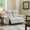 Tres Power Motion Recliner Loveseat with USB Port | Foam Fill Gray Chenille