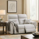 Tres Power Motion Recliner Loveseat with USB Port | Foam Fill Gray Chenille