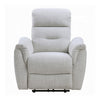 Tres Power Motion Recliner Chair with USB Port | Foam Fill Gray Chenille