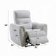 Tres Power Motion Recliner Chair with USB Port | Foam Fill Gray Chenille