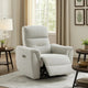 Tres Power Motion Recliner Chair with USB Port | Foam Fill Gray Chenille