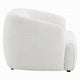 Luci Accent Barrel Chair | Foam Fill Cushions | Shimmer White Chenille