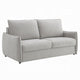 Jona Folding Back Sofa with Sleeper | Memory Foam Mattress | Beige Chenille