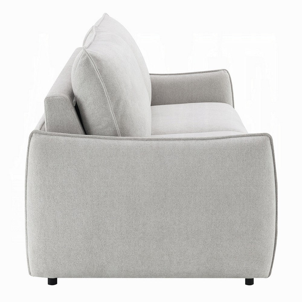 Jona Folding Back Sofa with Sleeper | Memory Foam Mattress | Beige Chenille