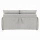 Jona Folding Back Sofa with Sleeper | Memory Foam Mattress | Beige Chenille
