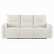 Lali Power Motion Recliner Sofa with USB Port | 3 Seater | Cream Chenille