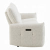 Lali Power Motion Recliner Sofa with USB Port | 3 Seater | Cream Chenille
