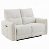 Lali Power Motion Recliner Loveseat | USB | Zero Gravity | Cream Chenille