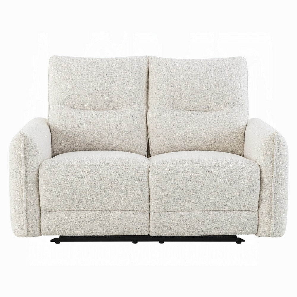 Lali Power Motion Recliner Loveseat | USB | Zero Gravity | Cream Chenille