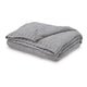 Tela Throw Blanket Set of 3 | Machine Knitted | Textured Gray Polyester