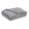 Tela Throw Blanket Set of 3 | Machine Knitted | Textured Gray Polyester