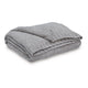 Tela Throw Blanket Set of 3 | Machine Knitted | Textured Gray Polyester