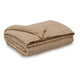 Tela Throw Blanket Set of 3 | Machine Knitted | Textured Gold Polyester