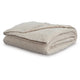 Tela Throw Blanket Set of 3 | Machine Knitted | Textured Beige Polyester