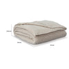 Tela Throw Blanket Set of 3 | Machine Knitted | Textured Beige Polyester