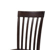 Hais Dining Chair Set of 2 | Dark Brown Leather Match Seat | Rake Back