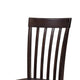 Hais Dining Chair Set of 2 | Dark Brown Leather Match Seat | Rake Back