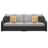 Tira 2pc Outdoor 4 Seater Modular Sofa | 4 Pillows | Gray Cushions