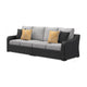 Tira 2pc Outdoor 4 Seater Modular Sofa | 4 Pillows | Gray Cushions