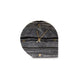 Jexy Decorative Table Clock Set of 2 | Black Gray Marble with Gold Accents