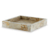 Hexy Decorative Accessory Tray Set of 2 | Light Beige Marble Finish