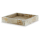 Hexy Decorative Accessory Tray Set of 2 | Light Beige Marble Finish