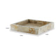 Hexy Decorative Accessory Tray Set of 2 | Light Beige Marble Finish