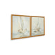 Wemo Decorative Wall Art Set of 2 | White Scenic Boat Sailing at Dawn
