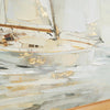 Wemo Decorative Wall Art Set of 2 | White Scenic Boat Sailing at Dawn
