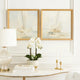 Wemo Decorative Wall Art Set of 2 | White Scenic Boat Sailing at Dawn
